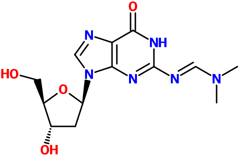 MC081308 N2-Dimethylaminomethylene-2'-deoxyguanosine (图片) MC081308 N2-Dimethylaminomethylene-2'-deoxyguanosine